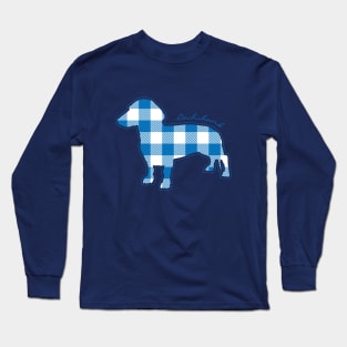 Plaid Dachshund Long Sleeve T-Shirt